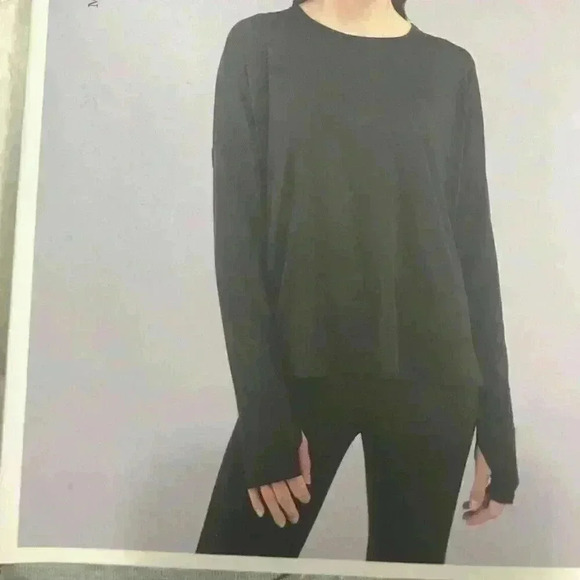 Wander By Hottotties Tie Back Tunic Heathered Top - Picture 3 of 7